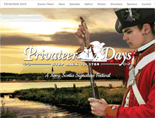 Tablet Screenshot of privateerdays.ca